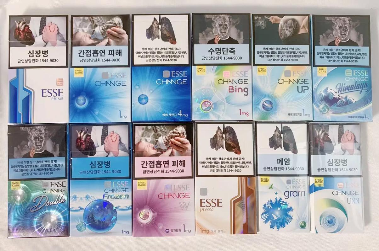 韩国各种高档香烟(韩国各种高档香烟图片)